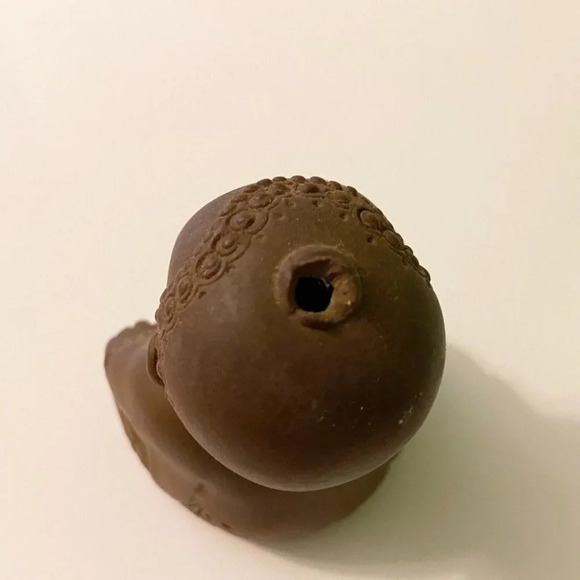 Vintage Rose Oneill Laughing Buddha Vinyl Toy 3  1/2 Inch Does Not Squeak - Picture 8 of 12